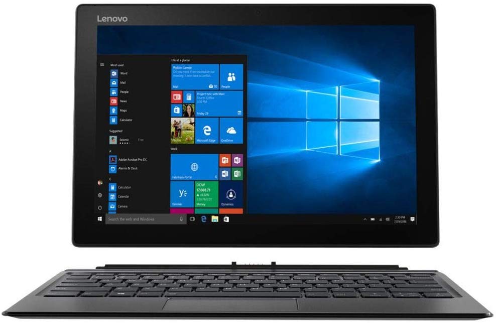 Lenovo Miix 520-12IKB 12.2" Full HD (Touchscreen) Notebook, Intel Core i7-8550U, 1.80GHz, 8GB RAM, 256GB SSD, Windows 10 Pro 64-Bit - 81CG019KUS