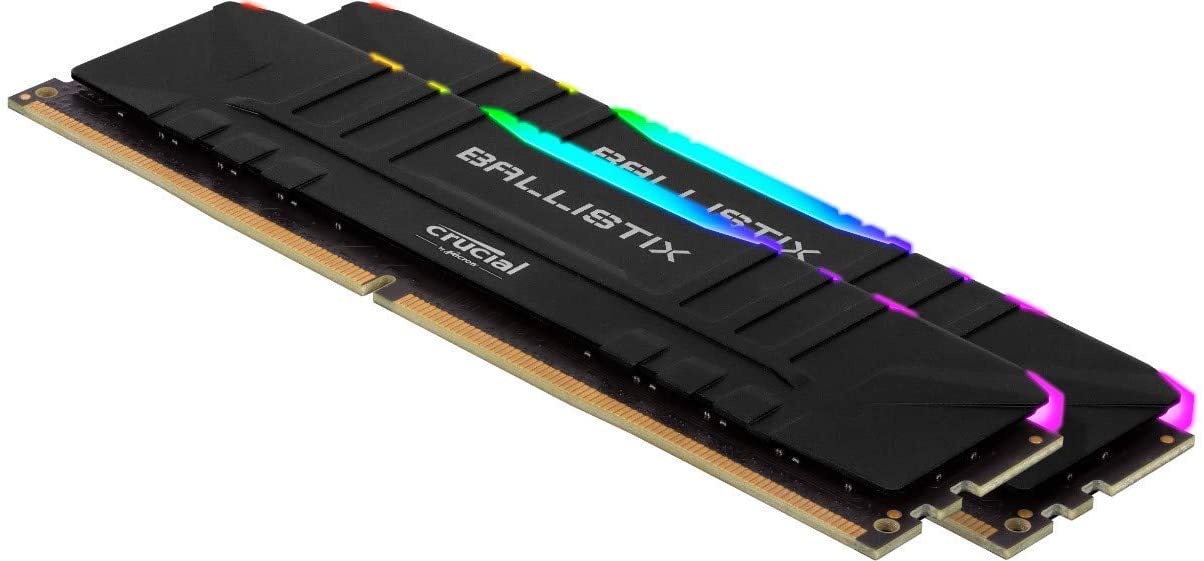 Crucial Ballistix RGB 32GB (2x16GB) DDR4-3000 Desktop Gaming Memory, 288-pin RAM Module (Black) - BL2K16G30C15U4BL