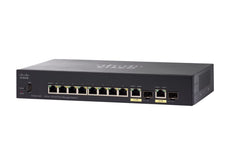 Cisco SF352-08P 8-Port 10/100 PoE Managed Switch, 8 PoE+ + 2 (RJ‑45 + SFP) Combo Ports - SF352-08P-K9-NA (Certified Refurbished)