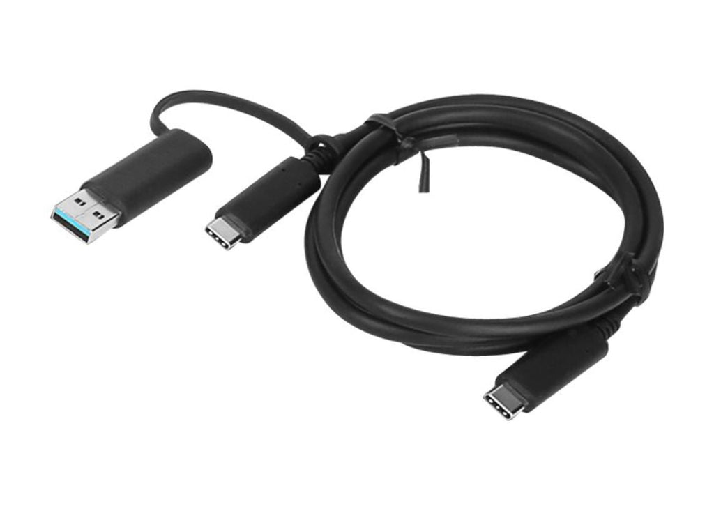 Lenovo Hybrid USB-C with USB-A Cable, 10Gbps, Male Adapter Cable - 4X90U90618