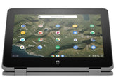 HP Chromebook x360 11 G2 EE 11.6" HD Convertible Notebook, Intel Celeron N4000, 1.10GHz, 4GB RAM, 32GB eMMC, ChromeOS - 6SB83UT#ABA (Refurbished)