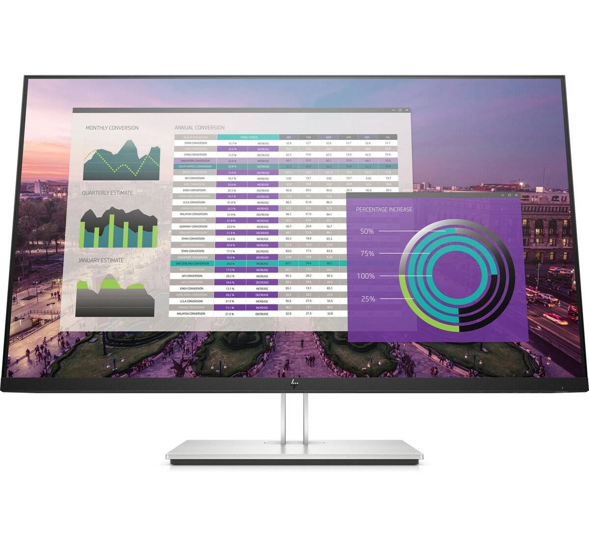 HP EliteDisplay E324q 31.5" QHD LED LCD Monitor, 16:9, 7MS, 5M:1-Contrast - 5DP31A8#ABA