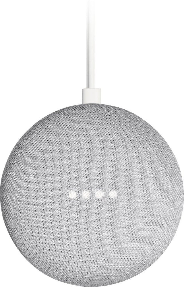 Google Home Mini Smart Speaker with Google Assistant, Wireless Speaker, Dual-Band  WiFi, Voice Controller, Bluetooth, Chalk - GA00210-US