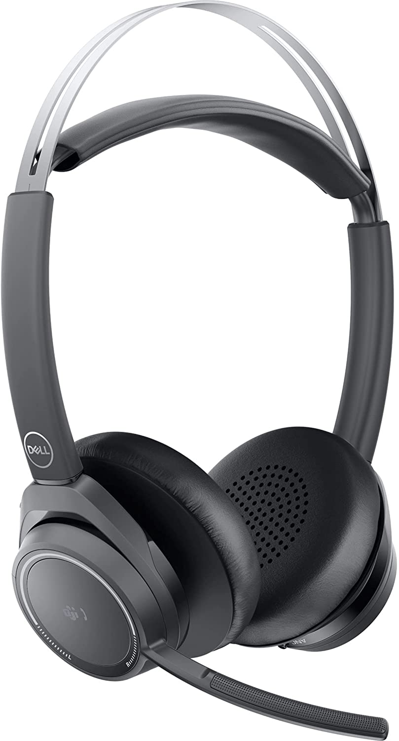 Dell Premier Wireless ANC Headset, Bluetooth, Adjustable Headband, Black - DELL-WL7022