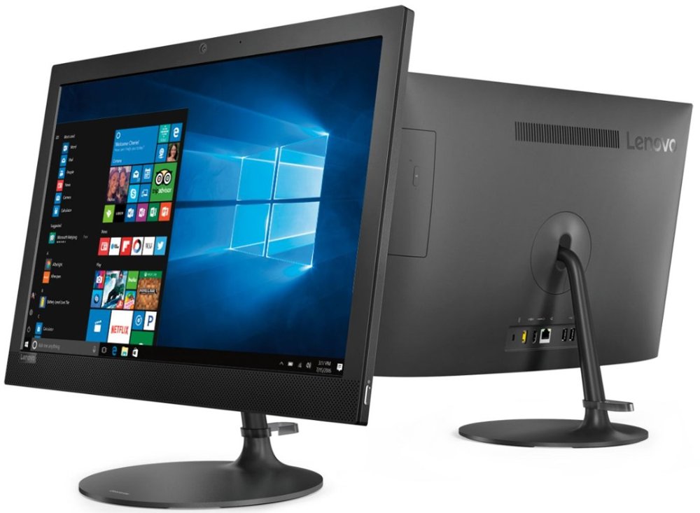 Lenovo IdeaCentre 330-20AST 19.5" WXGA+ (Non-Touch) All-in-One Computer, AMD A4-9125, 2.30 GHz, 4GB RAM, 1TB HDD, Windows 10 Home-64Bit - F0D80046US