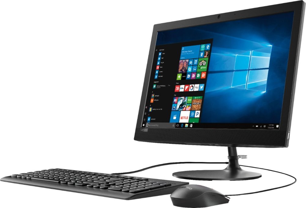 Lenovo IdeaCentre 330-20AST 19.5" WXGA+ (Non-Touch) All-in-One Computer, AMD A4-9125, 2.30 GHz, 4GB RAM, 1TB HDD, Windows 10 Home-64Bit - F0D80046US