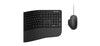 Microsoft Ergonomic Keyboard and Mouse Desktop Set for Business, Wired, USB 2.0, Black - RJY-00001