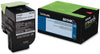 Lexmark 801HK Black High Yield Return Program Toner Cartridge, 4000 Pages Yield - 80C1HK0
