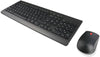 Lenovo Essential Wireless Keyboard and Mouse Combo, Nano USB, 2.4GHz, 1200dpi - 4X30M39458