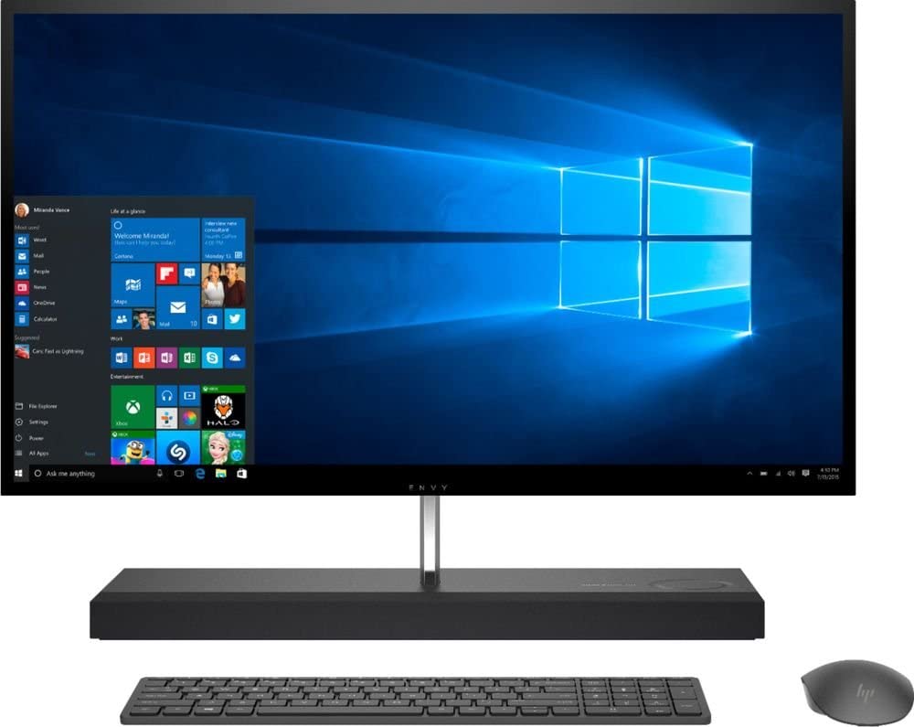 HP Envy 27-b214 27" Quad HD (Touch) All-in-One PC, Intel i7-8700T, 2.40GHz, 16GB RAM, 2TB HDD, 256GB SSD, Win10H - 3LA04AA#ABA (Certified Refurbished)
