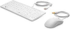HP USB Keyboard and Mouse Healthcare Edition, USB Type-A, White - 1VD81AA#ABA
