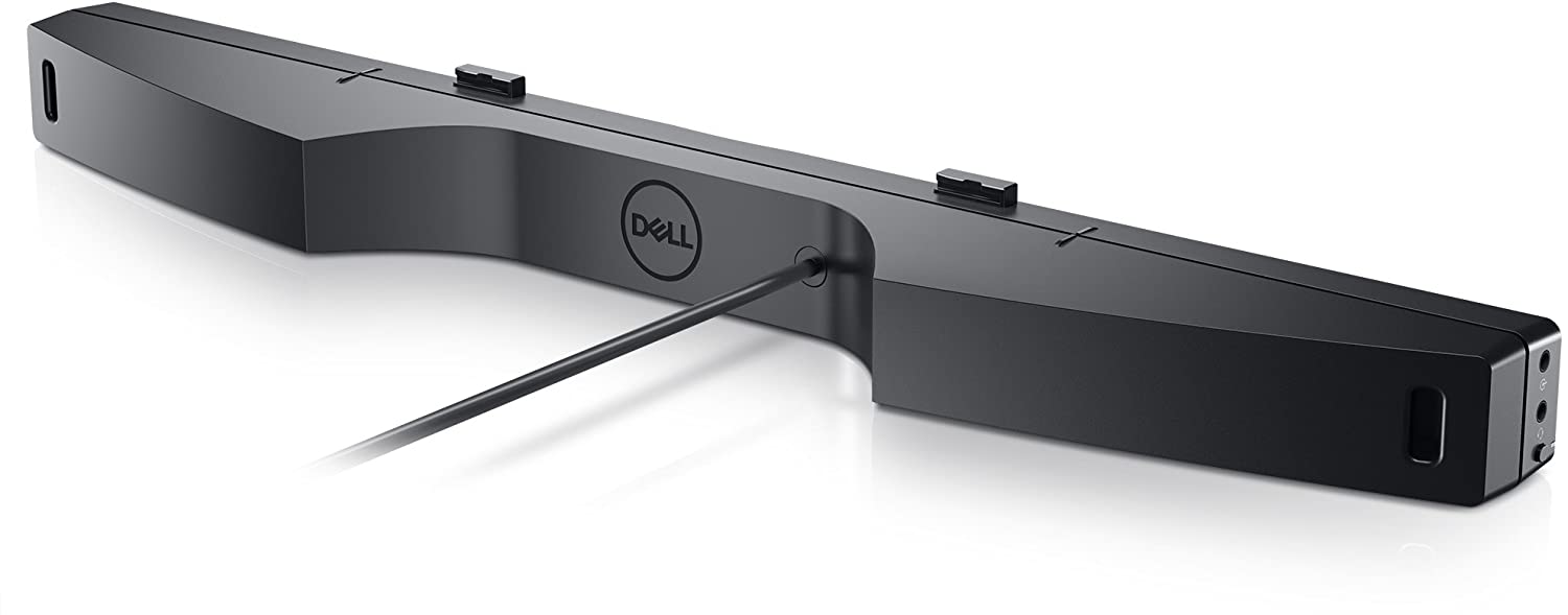 DELL AE515M Pro Stereo Soundbar, 2.0 Channels, 5W, 2 Microphones, Black - Dell-SB-AE515M