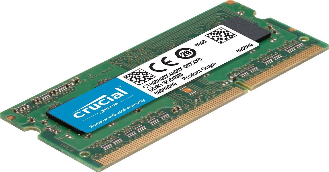 Crucial 8GB DDR3-1600 Non-ECC SODIMM RAM, 204-pin Memory Module for Mac- CT8G3S160BM