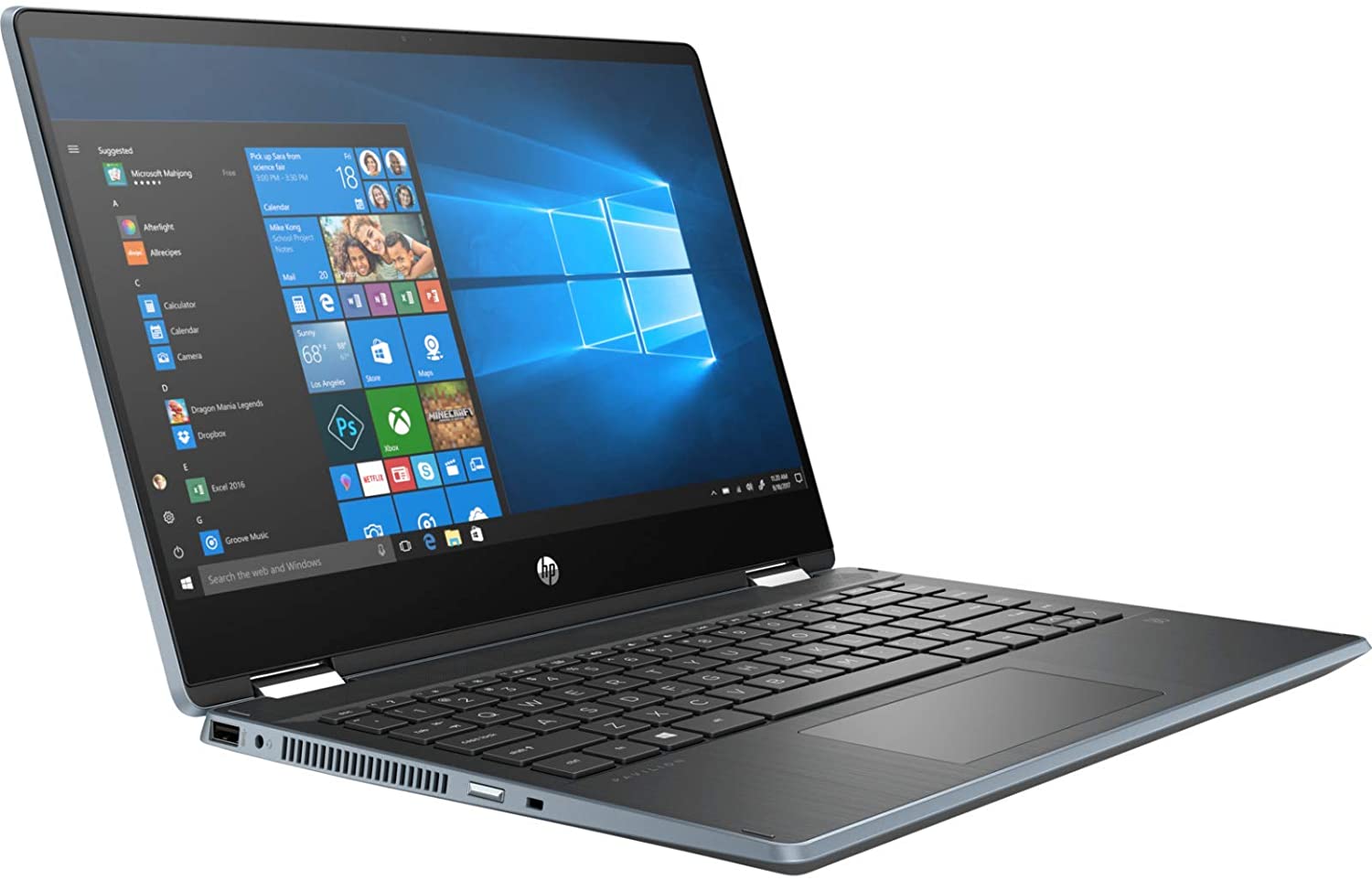 HP Pavilion X360 14t-dh200 14" FHD Convertible Notebook,Intel i5-1035G1,1.0GHz,8GB RAM,256GB SSD,Win10H-347K0U8#ABA (Certified Refurbished)