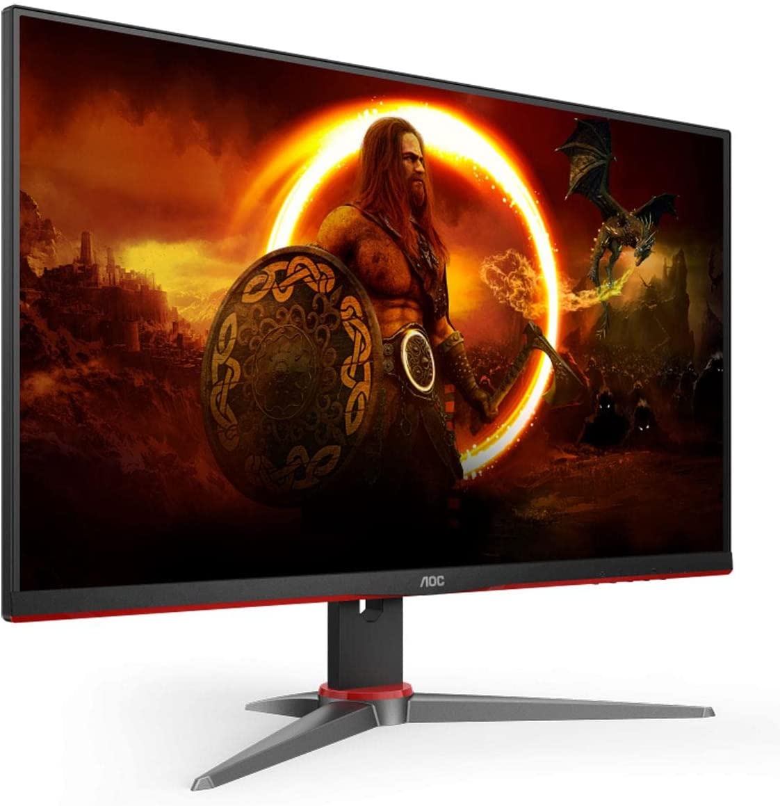 AOC 24G2E 23.8" FHD LED Gaming Monitor, 1ms, 16:9, 80M:1-Contrast - 24G2E