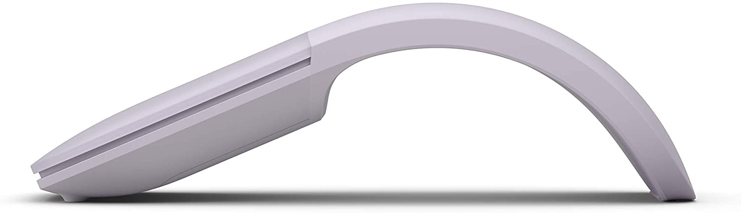 Microsoft Arc Wireless Mouse, Bluetooth, 2.4 GHz, Lilac - ELG-00026