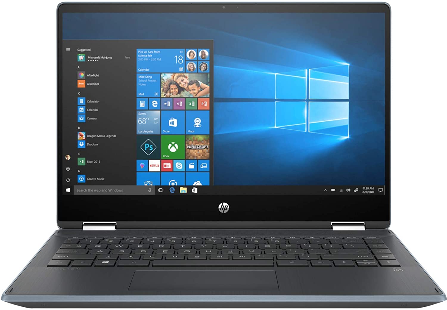 HP Pavilion X360 14t-dh200 14" FHD Convertible Notebook,Intel i5-1035G1,1.0GHz,8GB RAM,256GB SSD,Win10H-347L2U8#ABA (Certified Refurbished)