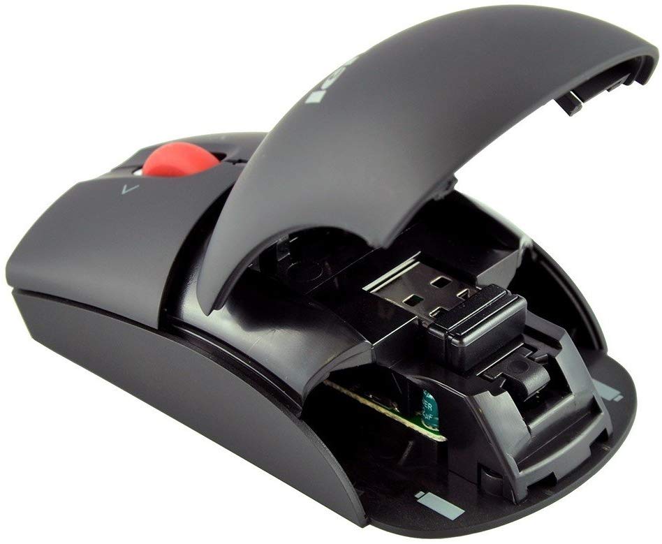 Lenovo Laser Wireless Mouse, 1600 dpi, Scroll Wheel, 3 Buttons, Ambidextrous - 0A36188