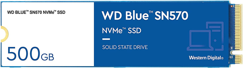 Western Digital Blue SN570 500GB NVMe Solid State Drive, 3500MB/s, M.2 2280 - WDS500G3B0C