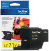 Brother Genuine Standard-Yield Yellow Ink Cartridge, 300 Pages - LC71Y