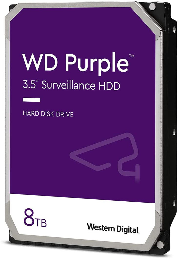 Western Digital 8TB WD Purple Surveillance Internal Hard Drive, 128MB Cache, 5640rpm, 3.5", SATA - WD84PURZ