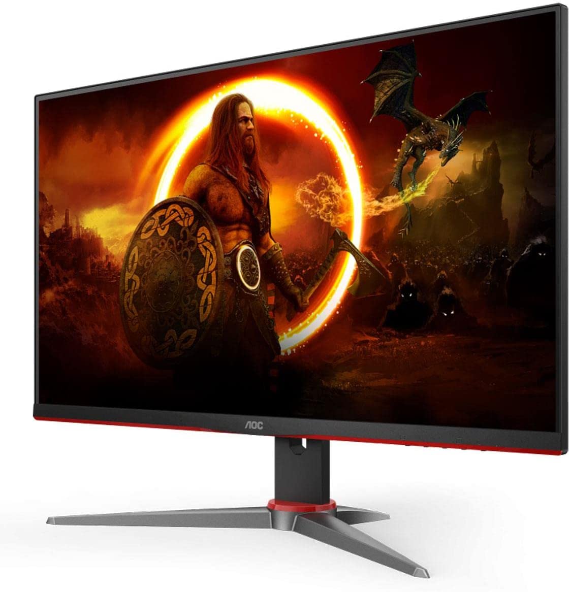 AOC 24G2E 23.8" FHD LED Gaming Monitor, 1ms, 16:9, 80M:1-Contrast - 24G2E