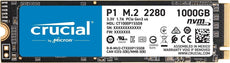 Crucial P1 M.2 Internal 1TB Solid State Drive, 3D NAND NVMe PCIe SSD - CT1000P1SSD8