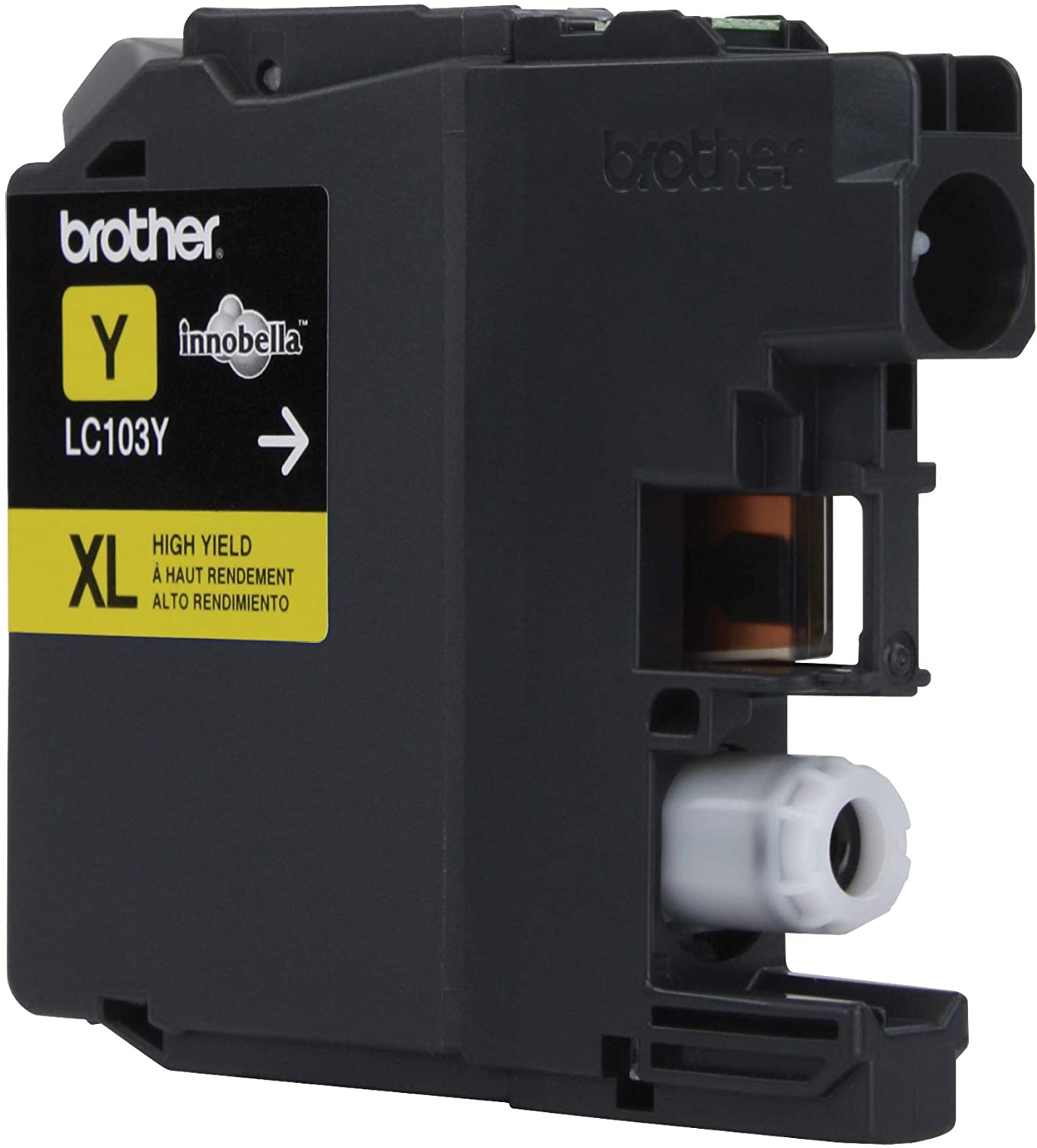 Brother Genuine High-Yield Yellow Ink Cartridge, 600 Pages - LC103Y