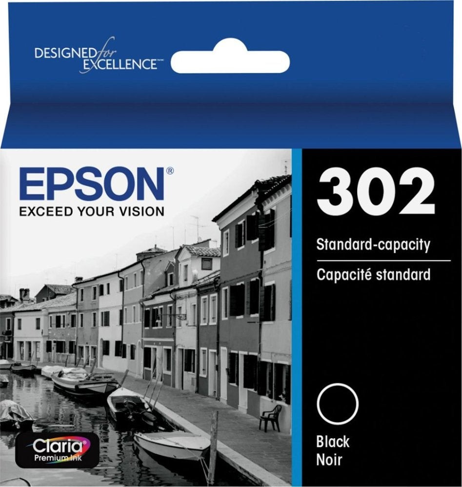 Epson 302 Claria Premium Standard-capacity Black Ink Cartridge - T302020-S