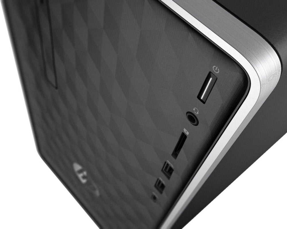 HP Pavilion 590-p0044 Mini Tower Desktop PC, AMD Ryzen 5- 2400G, 3.60GHz, 12GB RAM, 1TB SATA, Windows 10 Home 64-Bit, Ash Silver- 3LA79AA#ABA (Certified Refurbished)