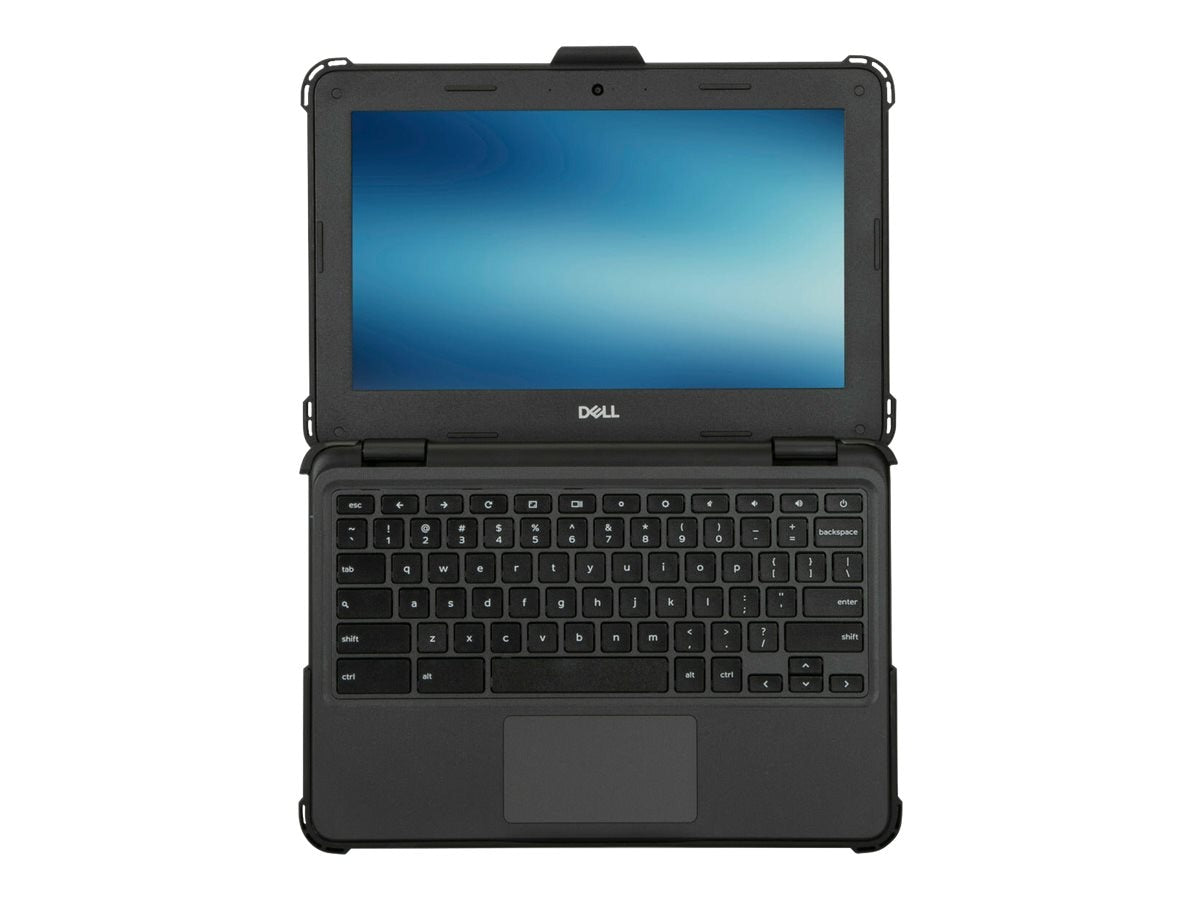 Targus 11.6" Commercial-Grade Form-Fit Cover For Dell Chromebook 3100/3110 (2-in-1), Black - THZ915GLZ