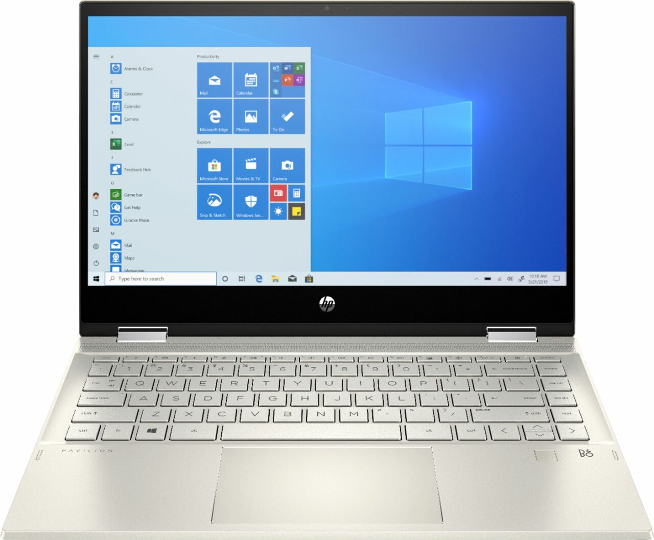 HP Pavilion X360 14t-dh200 14" HD Convertible Notebook,Intel i5-1035G1,1.0GHz,8GB RAM,256GB SSD,Win10H-344K9U8#ABA (Certified Refurbished)