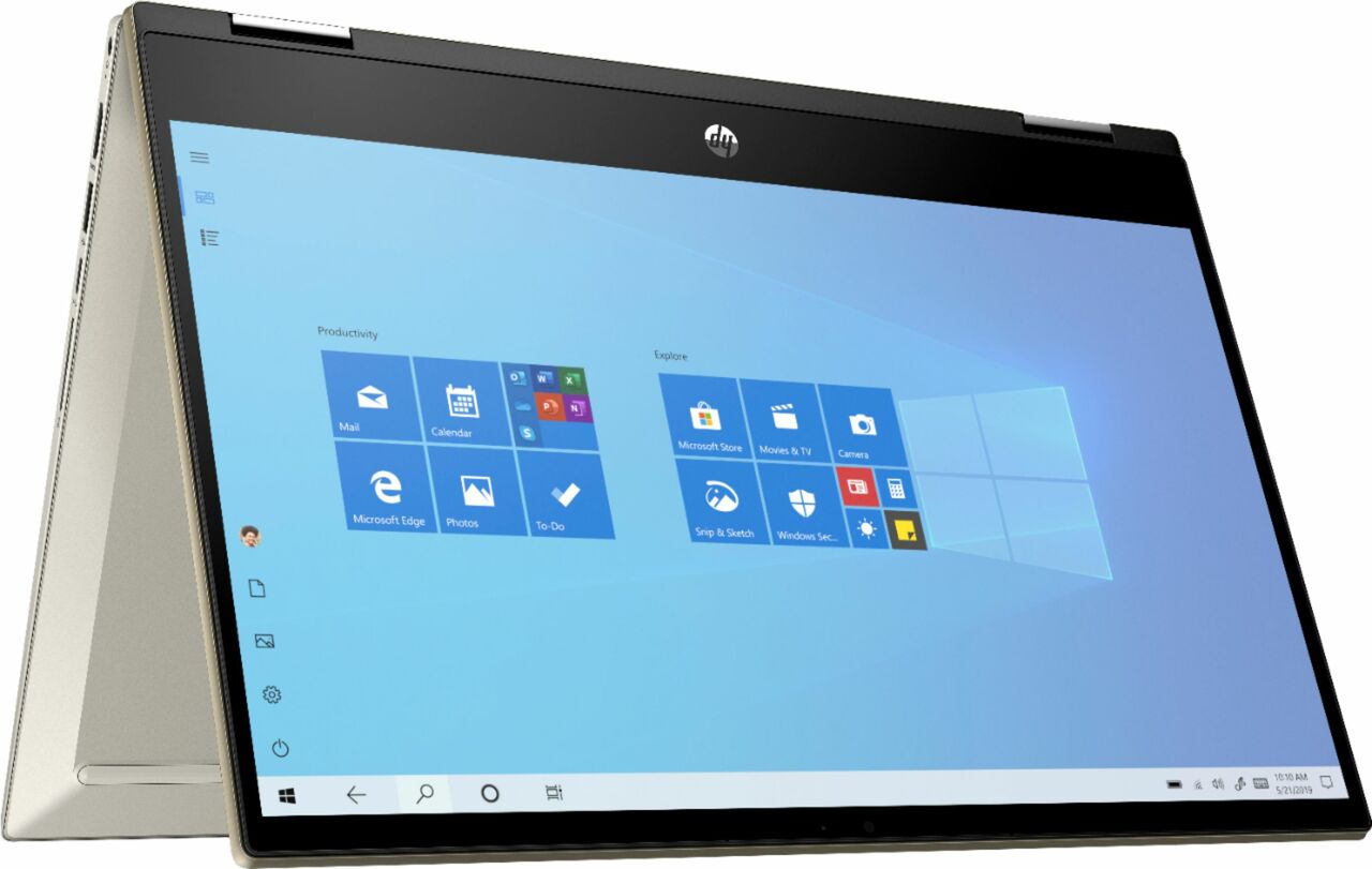 HP Pavilion X360 14t-dh200 14" FHD Convertible Notebook,Intel i5-1035G1,1.0GHz,8GB RAM,16GB Optane,256GB SSD,Win10H-347W7U8#ABA (Certified Refurbished)