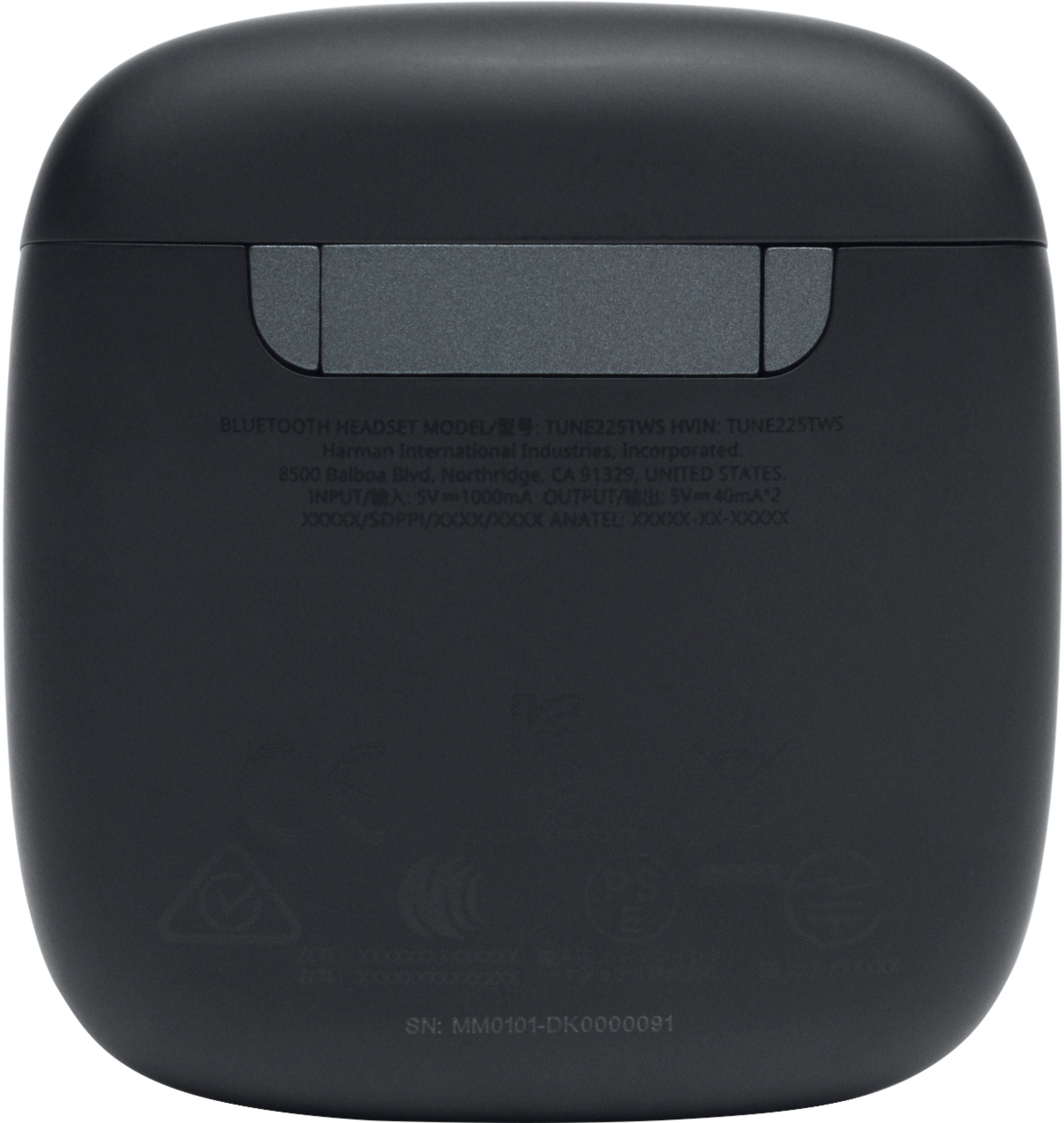 JBL TUNE 225TWS True Wireless In-Ear Headphones, Bluetooth, Black - JBLT225TWSBLKAM-ER (Refurbished)