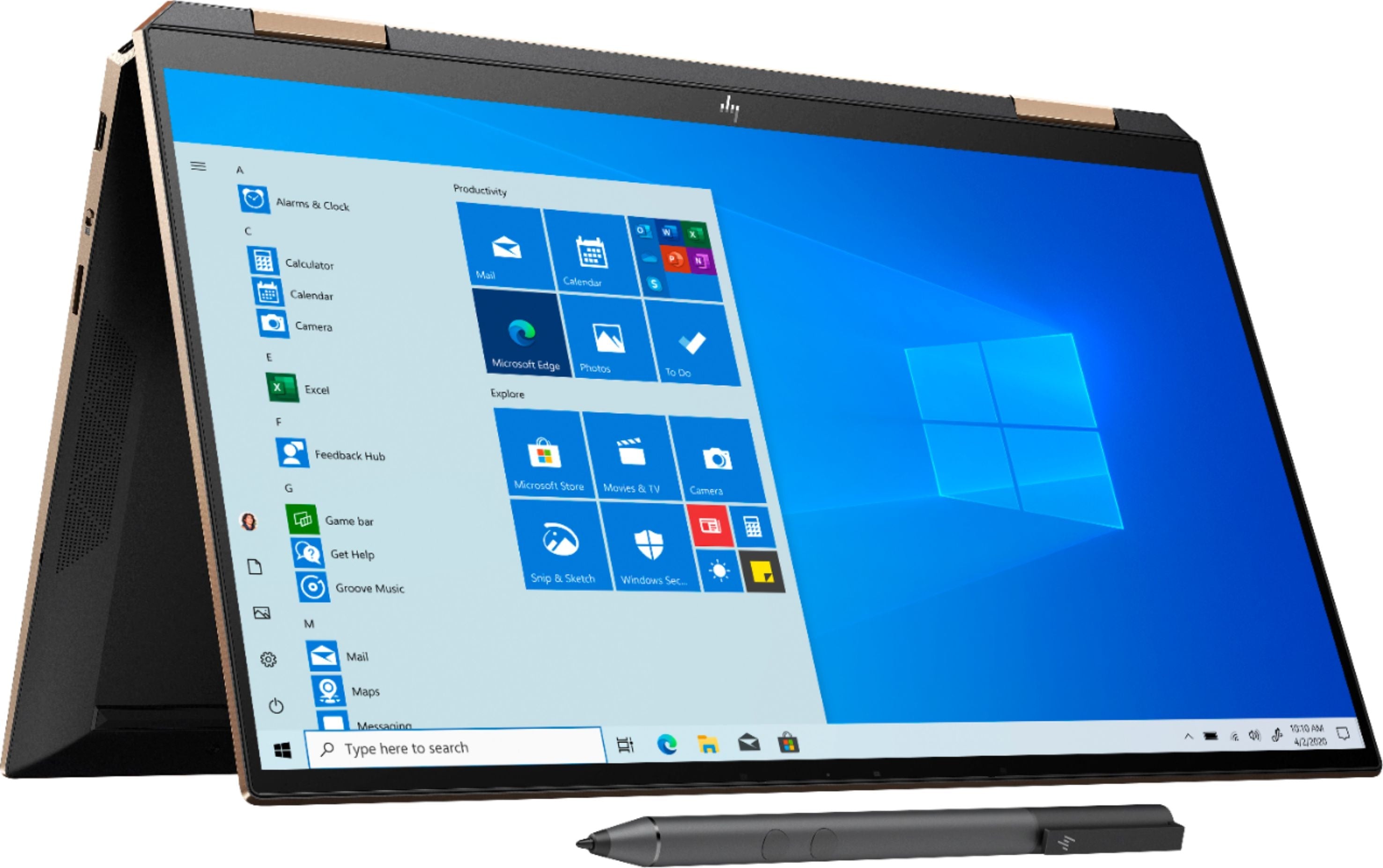 HP Spectre x360 13-aw2003dx 13.3" 4K UHD Convertible Notebook, Intel i5-1135G7, 2.40 GHz, 8GB RAM, 512GB SSD, Win10H - 1G5S4UA#ABA (Refurbished)