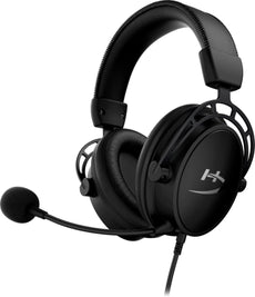HyperX Cloud Alpha Wired Over-the-Ear Gaming Headset, 3.5mm Port, Black - 4P5K7AA