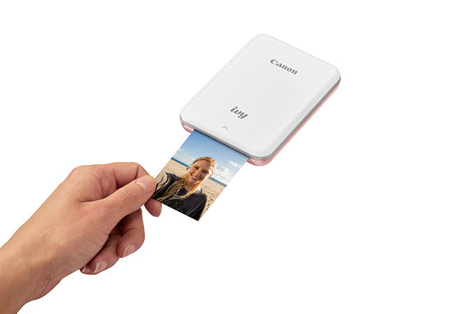 Canon IVY Mini Photo Printer, ZINK (Zero Ink) Printing, Portable, Bluetooth Connectivity, Rose Gold - 3204C001