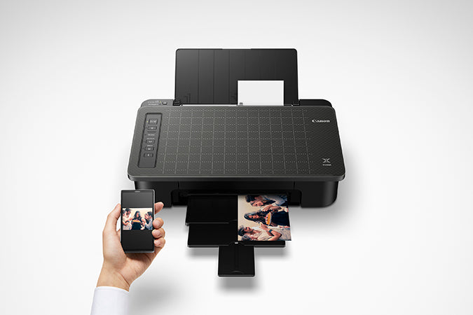 Canon PIXMA TS302 Wireless Inkjet Printer, Color Printer, USB & WiFi Connectivity, Black - 2321C002