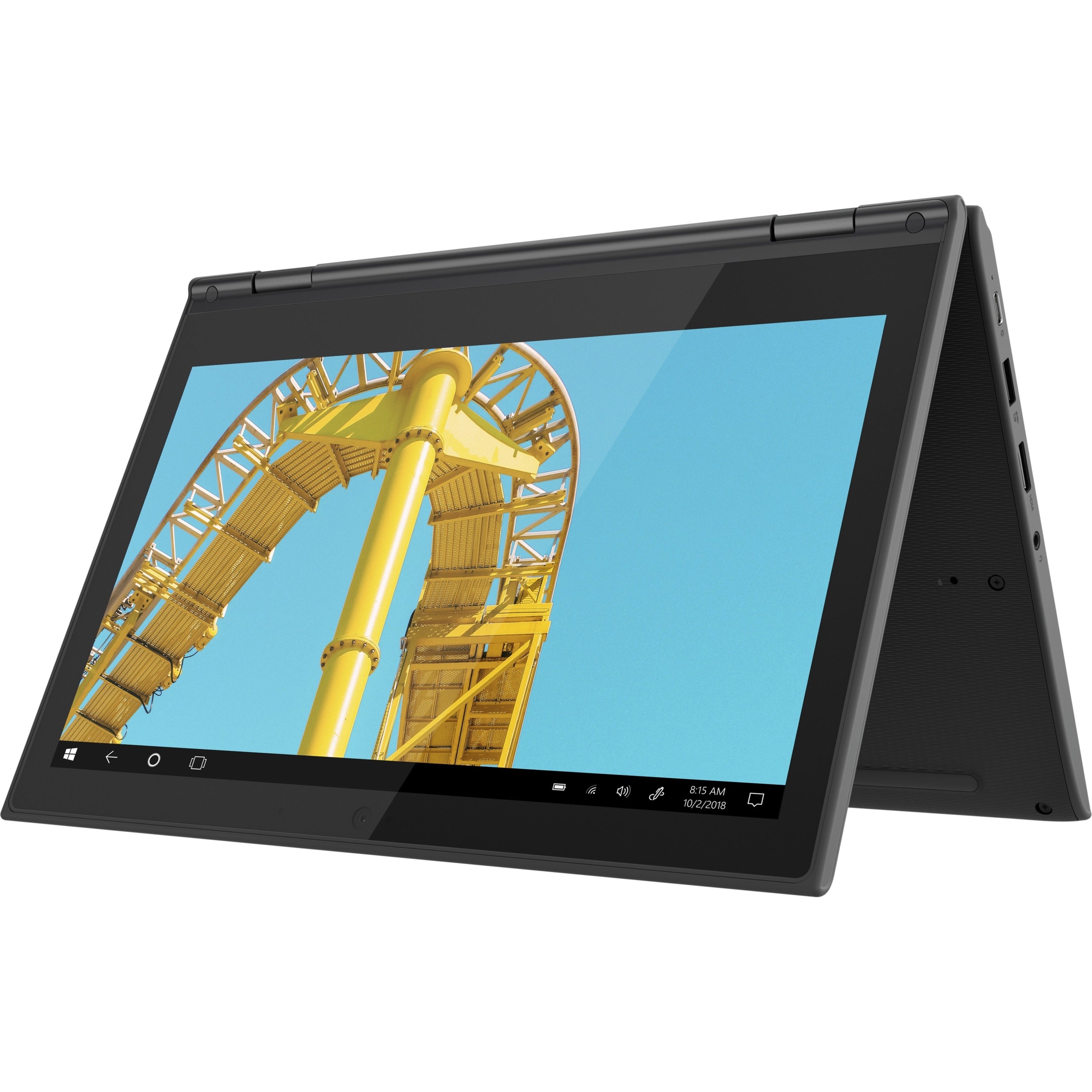 Lenovo 300e 11.6" HD 2nd Gen Convertible Notebook, AMD 3015e, 1.20GHz, 4GB RAM, 64GB eMMC, Win10P - 82GK000LUS