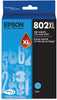 Epson 802XL DURABrite Ultra Cyan Ink Cartridge for WorkForce Pro Printers, 1900 Pages - T802XL220-S