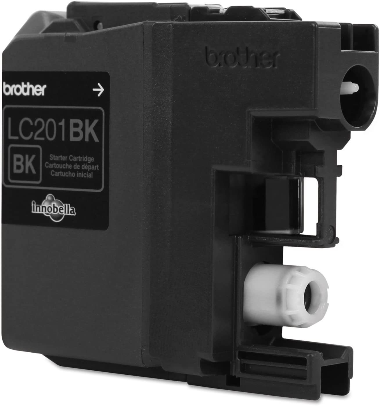 Brother Genuine Standard-Yield Black Ink Cartridge, 260 Pages - LC201BK