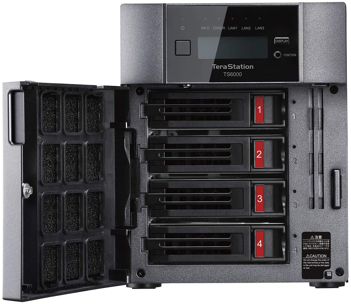Buffalo TeraStation 6400DN 32TB 4-Bay Desktop NAS, Intel Atom C3538, 2.10GHz, 8GB RAM, 2xUSB - TS6400DN3204