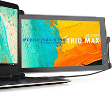Mobile Pixels TRIO Max 14" FHD Portable Monitor, 16:9, USB Type-C & USB Type-A - 101-1004P01 (Certified Refurbished)