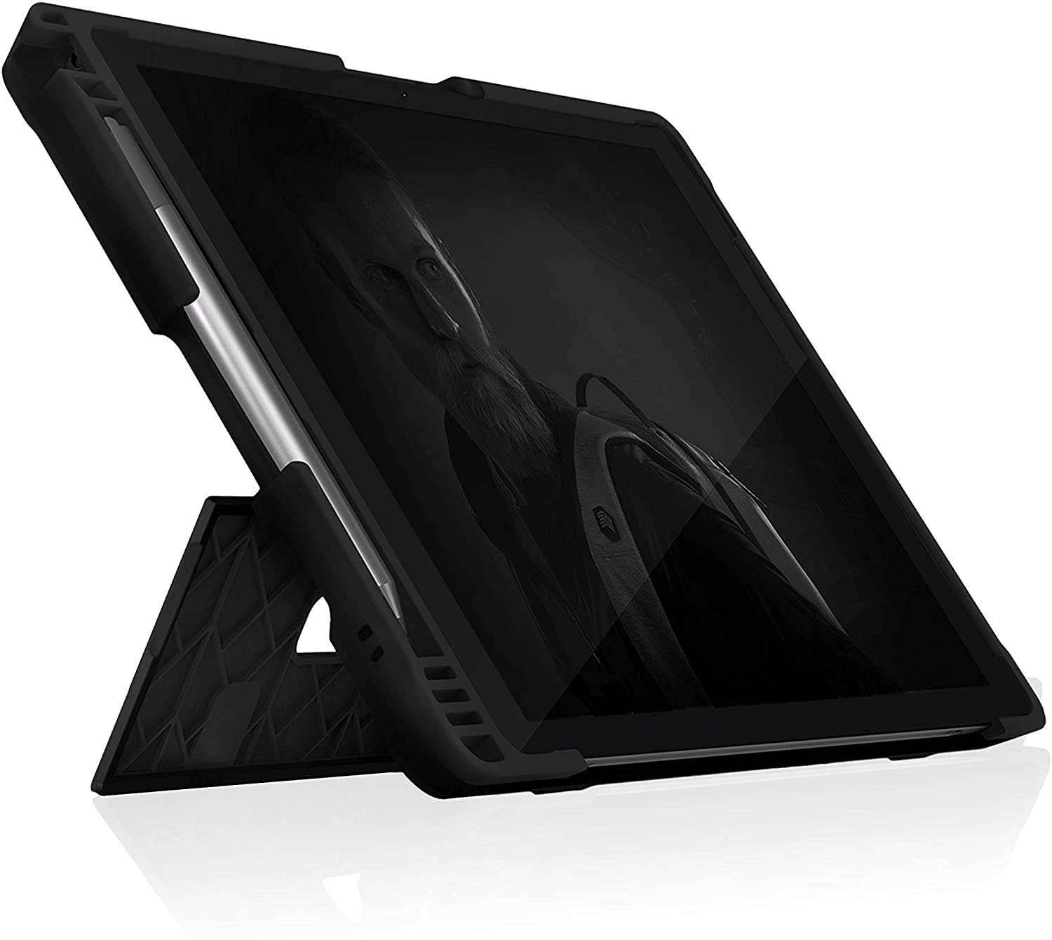 STM Goods Dux Shell Rugged Case for Surface Pro 7 (Also Fits Pro 4/5/6), Black - STM-222-260L-01