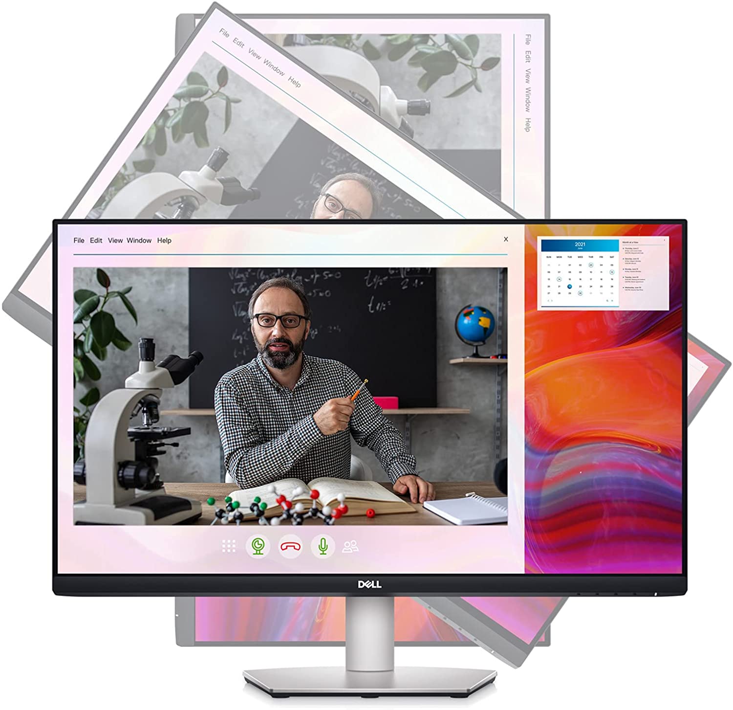 Dell 23.8" FHD Video Conferencing Monitor, 16:9, 4MS, 1000:1-Contrast - S2422HZ (Refurbished)