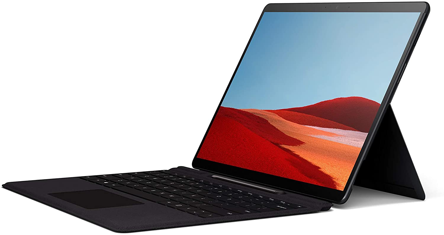 Microsoft Surface Pro X Bundle 13" PixelSense Tablet, Microsoft SQ1, 8GB RAM, 256GB SSD, Win10H - QWZ-00001 (Refurbished)