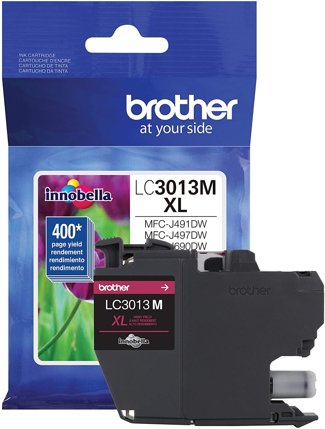 Brother Genuine High-Yield Magenta Ink Cartridge, 400 Pages - LC3013M