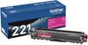 Brother Genuine Standard-yield Magenta Toner Cartridge, 1400 Pages - TN221M