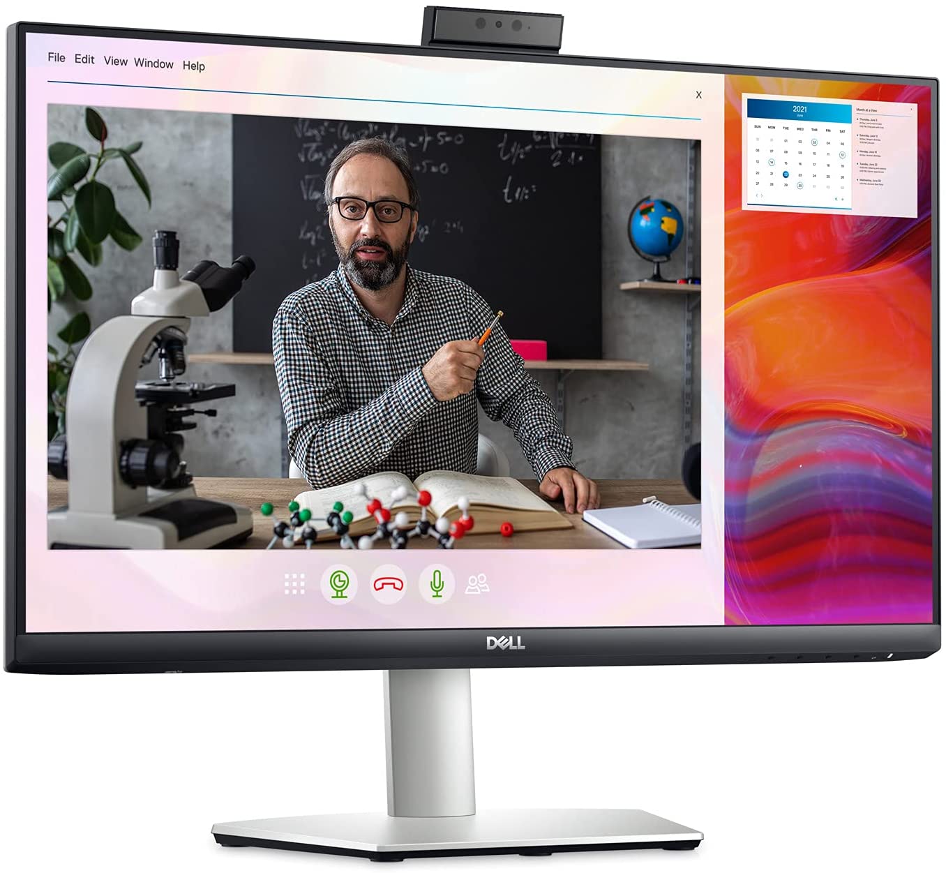 Dell 23.8" FHD Video Conferencing Monitor, 16:9, 4MS, 1000:1-Contrast - S2422HZ-REFB (Refurbished)