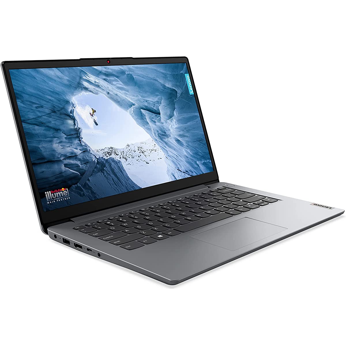 Lenovo IdeaPad 1 14IAU7 14" HD Notebook, Intel i3-1215U, 1.20GHz, 4GB RAM, 128GB SSD, Win11HS - 82QC003VUS